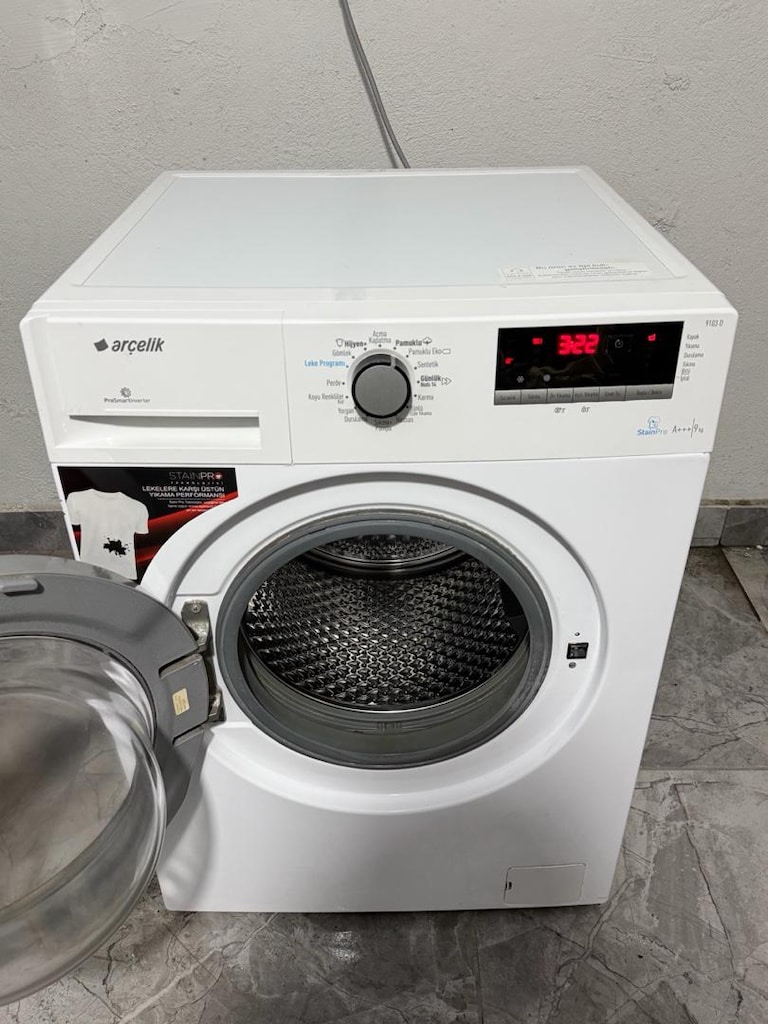 Arçelik 9 kg 1200 devir çamaşır makinası tertemiz - 4