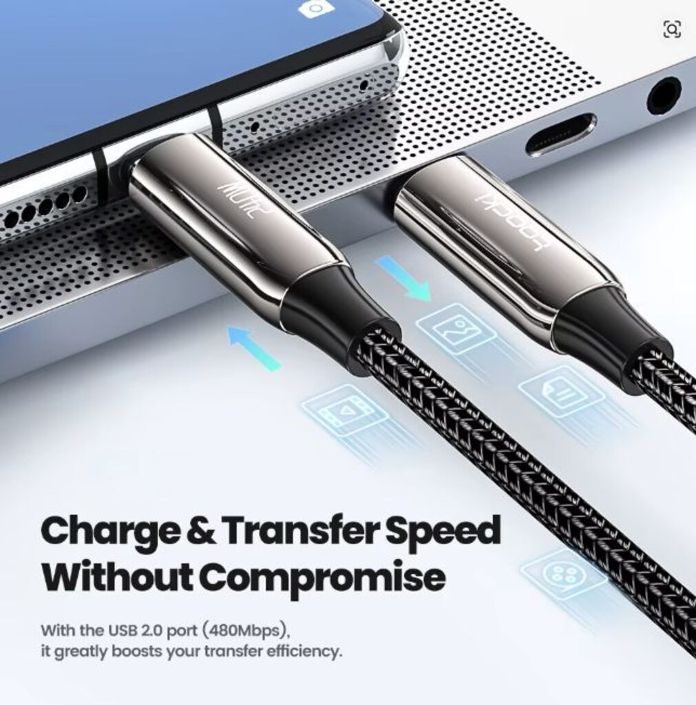 Toocki 240 W USB-C -Type-C Kablosu PD 3.1 48V 5A - 2 metre - 3
