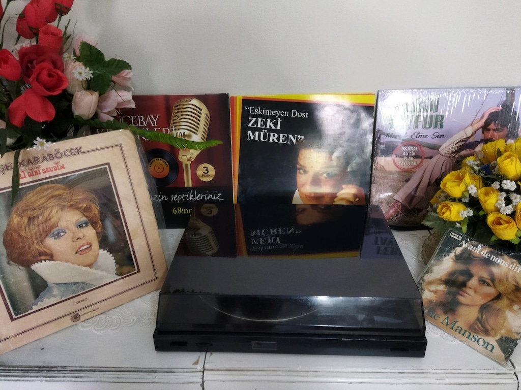 PLAKCALAR STEREO DEK YARİ OTAMATİK DEVİR AYARLİ STRASFORLU TEMİZ FAAL - 14