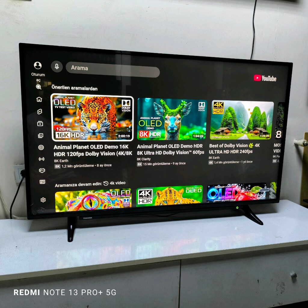 Toshiba 127 Ekran 4K Android jelatini üstünde Tertemiz Televizyon - 6