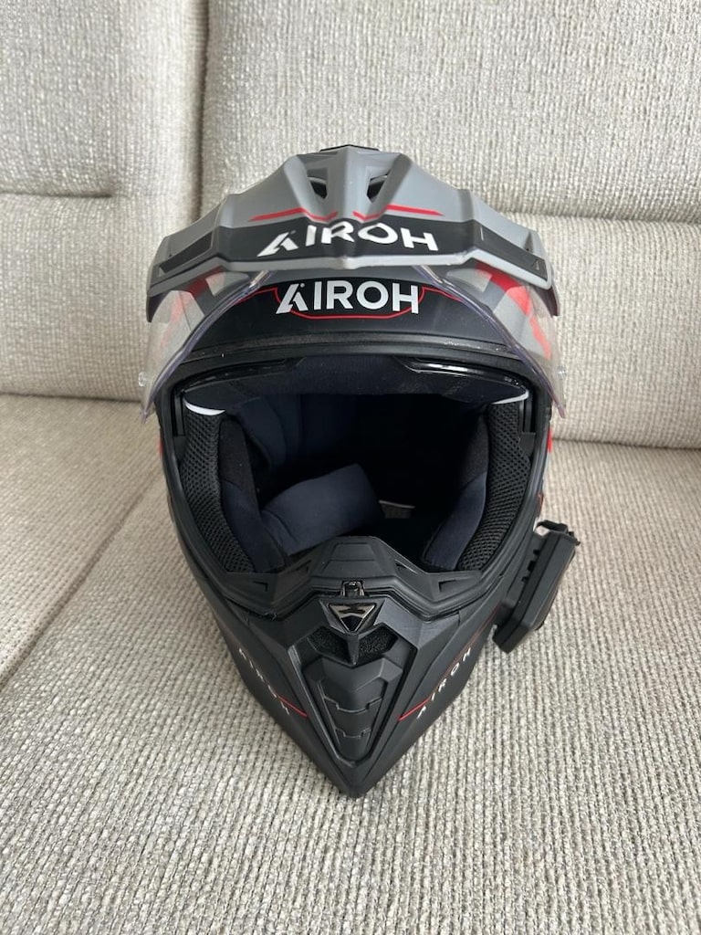 Hatasız / Sıfır Ayarında Airoh Commander Adventure Kask + Knmaster KN4 - 6