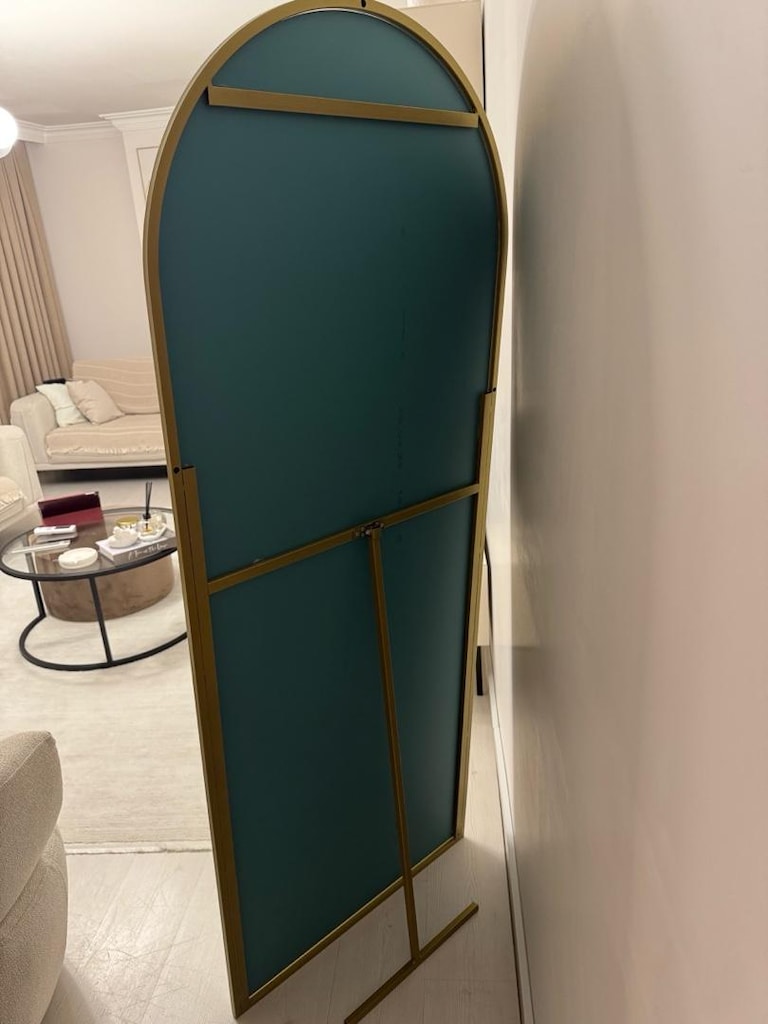Pinterest Kubbe Boy Aynası (Eskitme Gold) 180Cm - 2