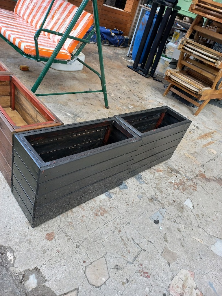Ahşap Saksı Çift - 3