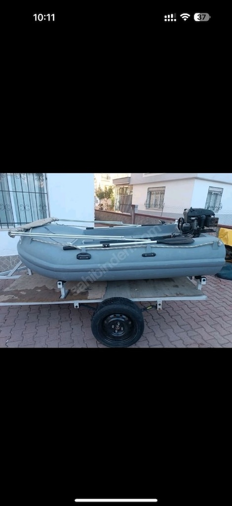Temiz Kullanılmış Bot + Tomking RV170 Motor + Römork (Takım Halinde) - 3
