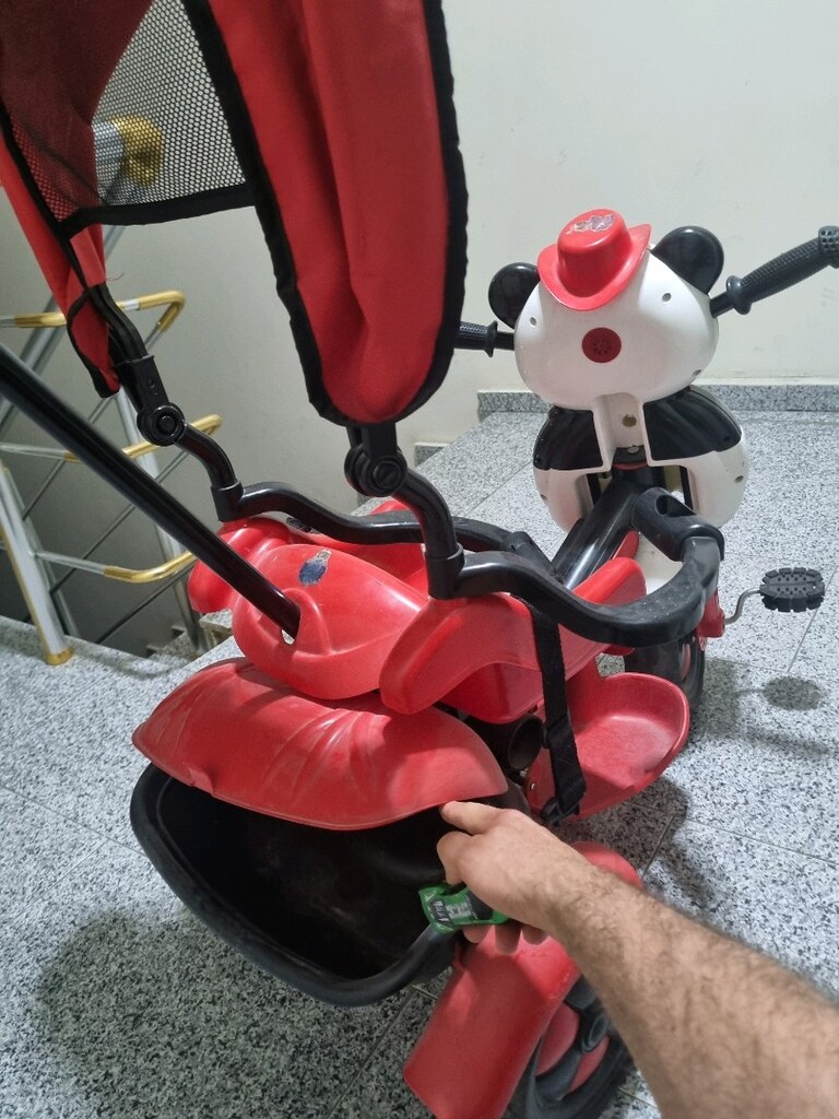 PANDA BİSİKLET KAYDIRAK TEKERLEKLİ SALLANAN AT İLK ARABAM PEDALLI ARAB - 3