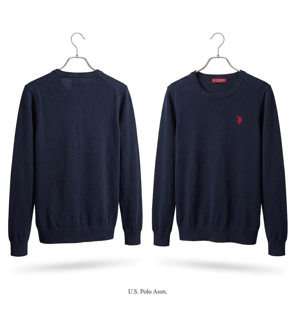 US POLO LACİVERT KADIN KAZAK - 5