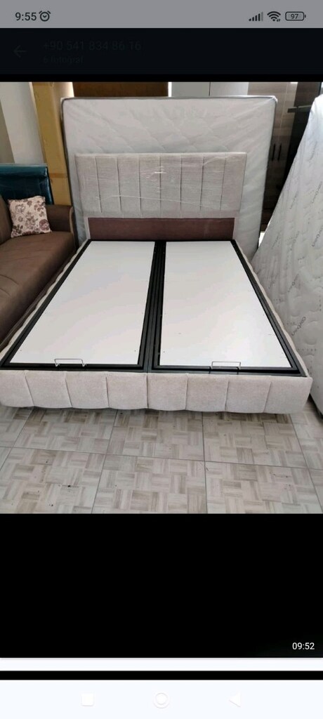 160/200 cm'lik baza Başlık sadece sandıklı baza - 6