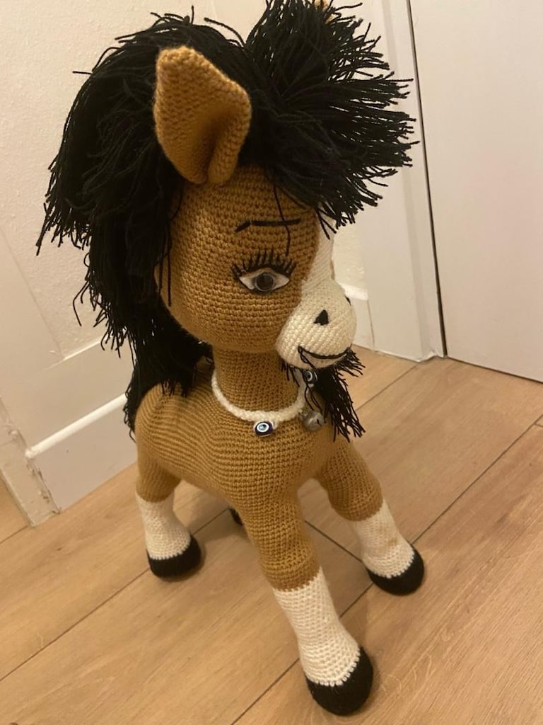 peluş örme doru at - 5