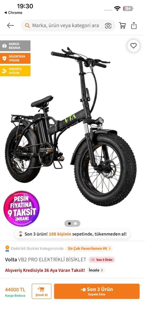 Volta Vb2 Pro Elektrikli Bisiklet - 3