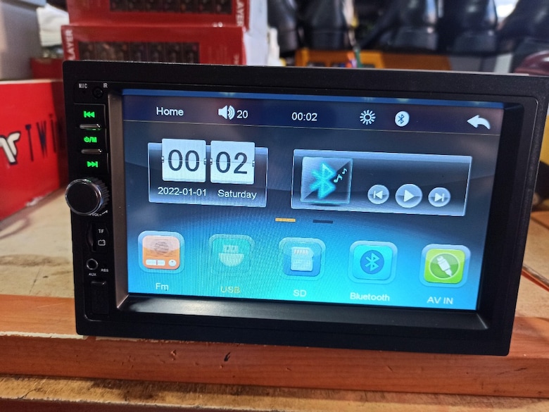 Sıfır 7inc double teyp USB AUX RADYO BULUTUT ÇİFT ANFİ ÇIKIŞLI oto tey - 8