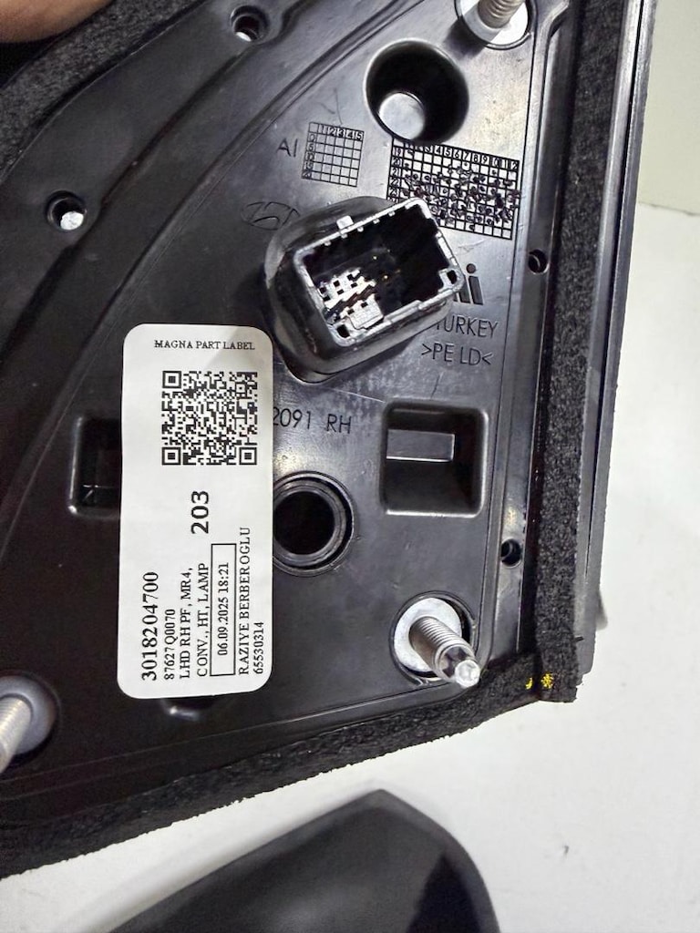 Hyundai İ20 bayon sağ dış ayna elek katlanır sıfır orjinal -87620Q0030 - 6
