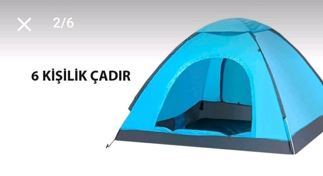 6 kisilik çadır