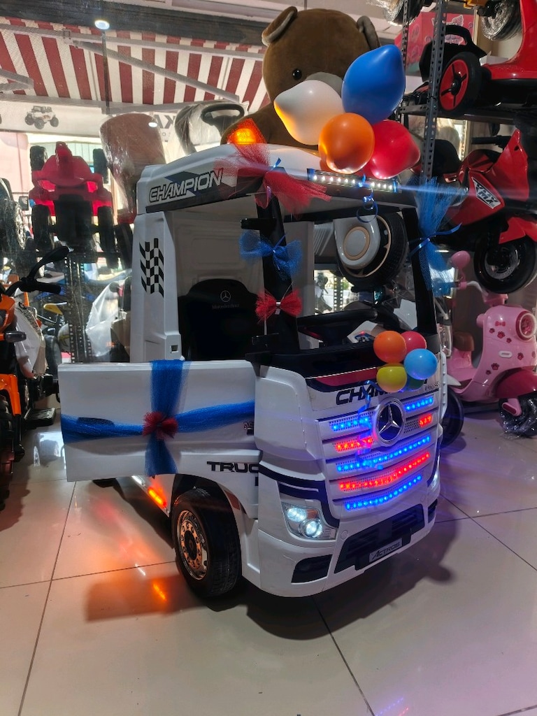 (AnkaCar çocuk oto galeri)MERCEDES 3 İLERİ 2 MOTOR AKÜLÜ ARABA TIR - 3