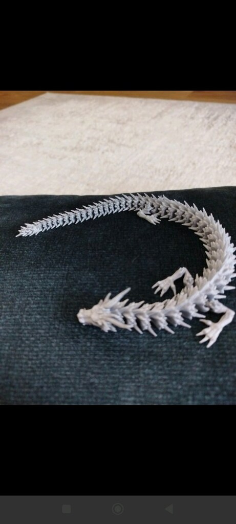 3D Yazıcı Baskısı Hareketli Ejderha Figürü / Dekoratif Obje - 5