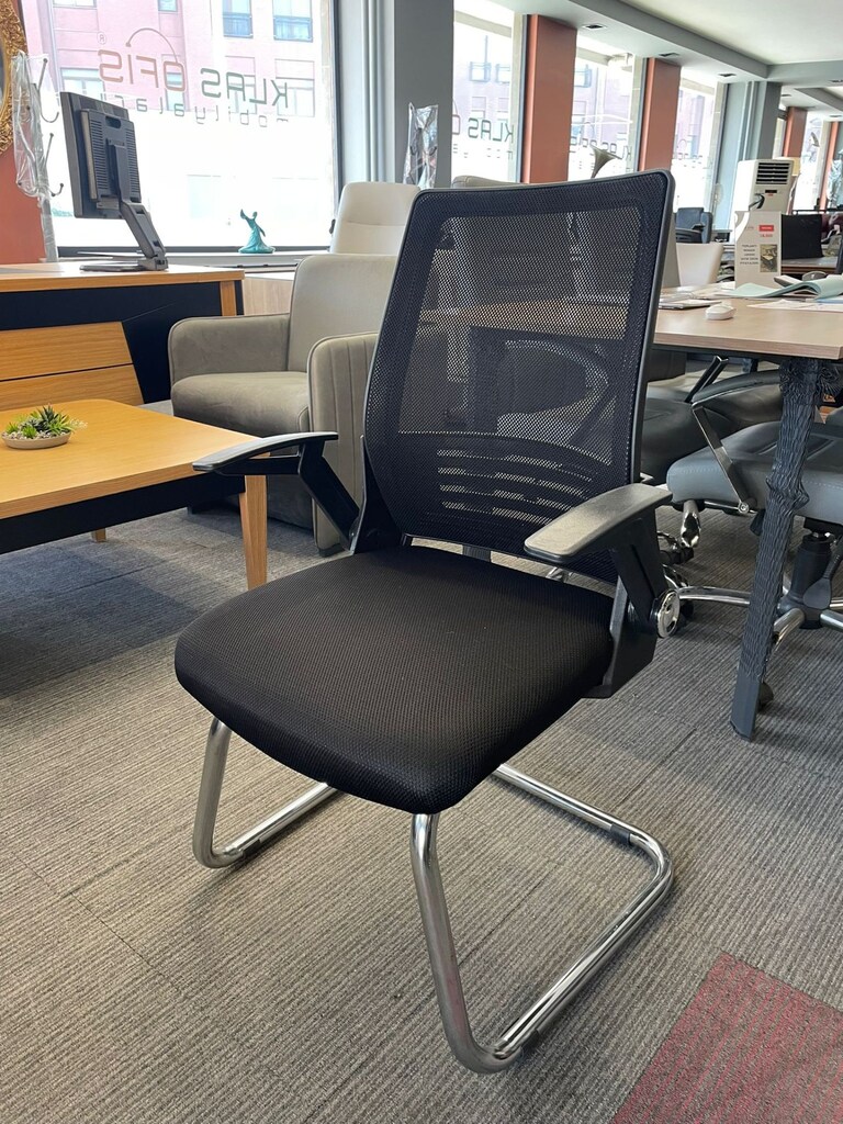 KLAS OFİS ÜSKÜDAR KROM AYAKLI MODERN BEKLEME KOLTUĞU SIFIR ÜRÜN - 3