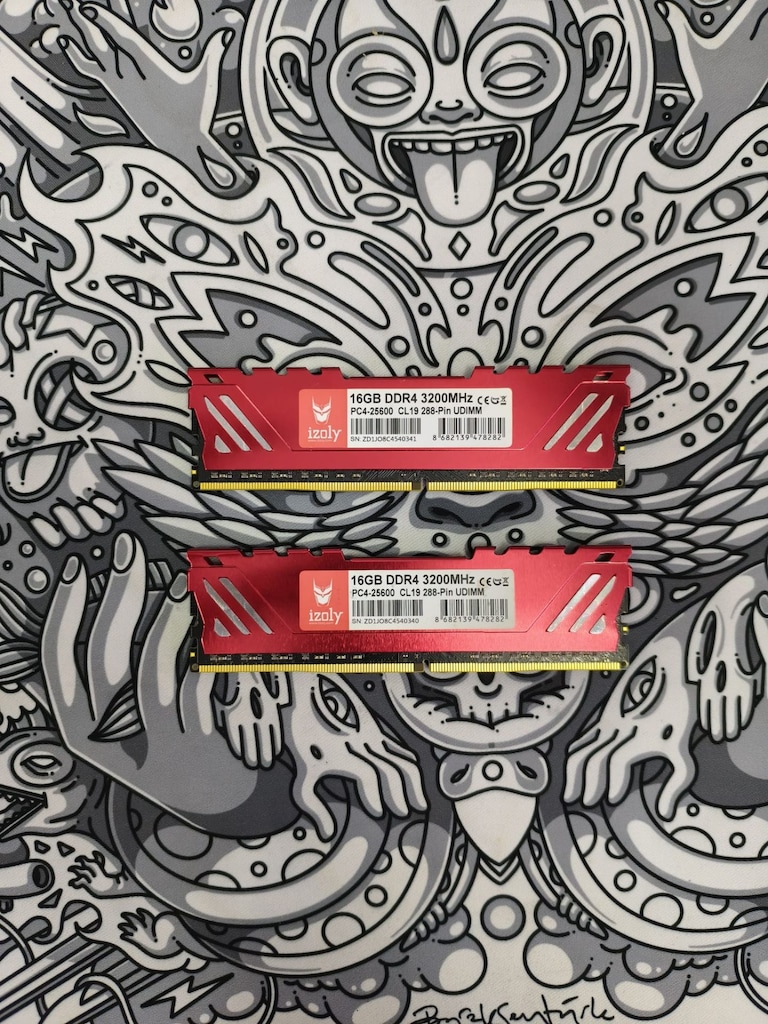 Izoly 32GB (16x2) DDR4 3200MHz Soğutuculu RAM - 2
