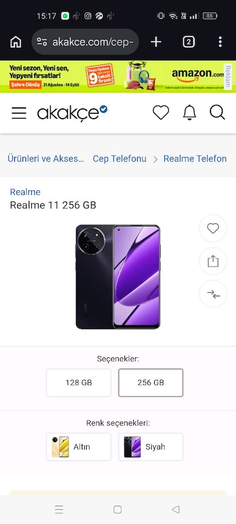 REALME 11 256 GB SİYAH - 5