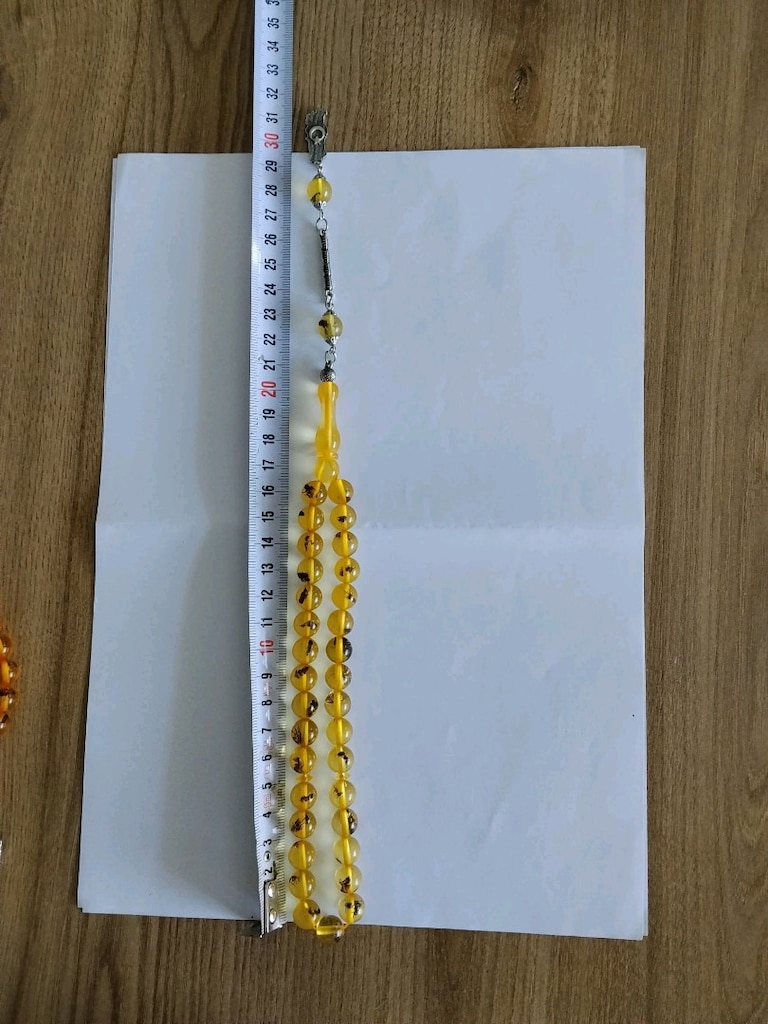 KARINCA FOSİLİ TOZ KEHRİBAR TESBİH. - 4