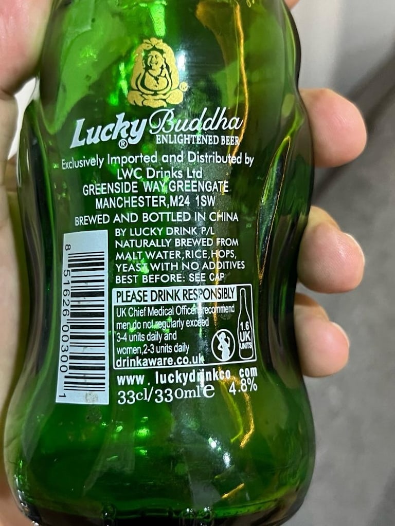 buda kabartma dekoratif şişe - 7