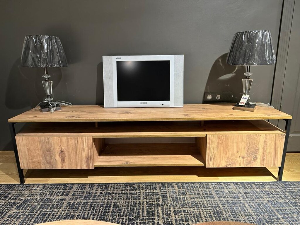 Sıfır.. Masif Mdf Ahşap Cool Tv Ünitesi - 7