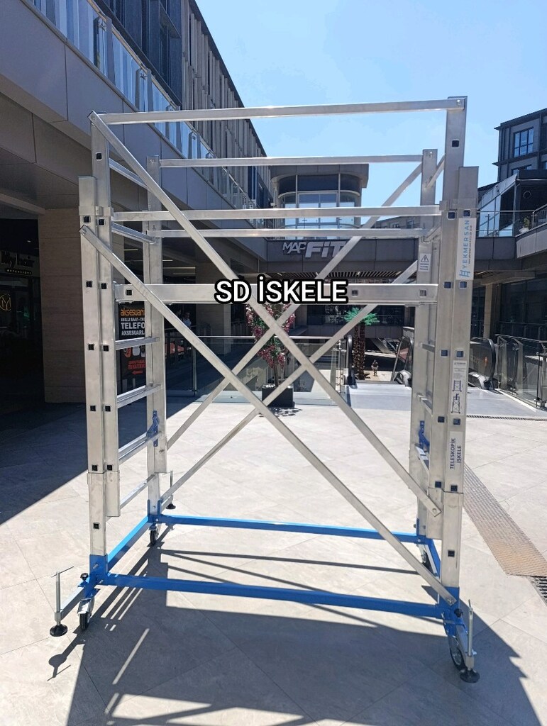 Alüminyum Teleskopik İskele Merdiven - 2