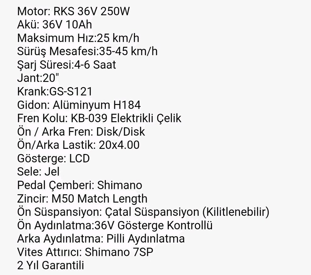 RKS RS3 DS3 Pro X Premium Katlanabilir Elektrikli Bisiklet - 6
