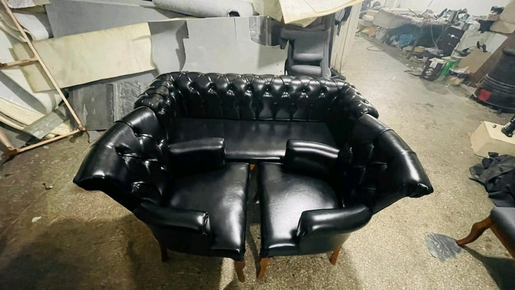 mini Chester koltuk imalatı 162x65 ebat, bekleme koltuğu - 2