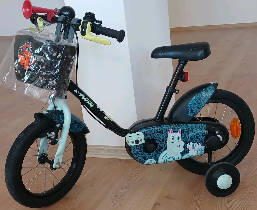 btwin çocuk bisikleti 14 jant Decathlon YENİ GİBİ Ön Sepetli de var - 4