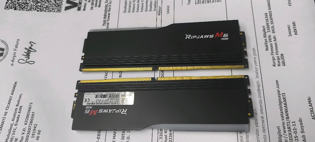 G skill ripjaws m5 RGB 32gb ddr5 ram kiti garantili - 3