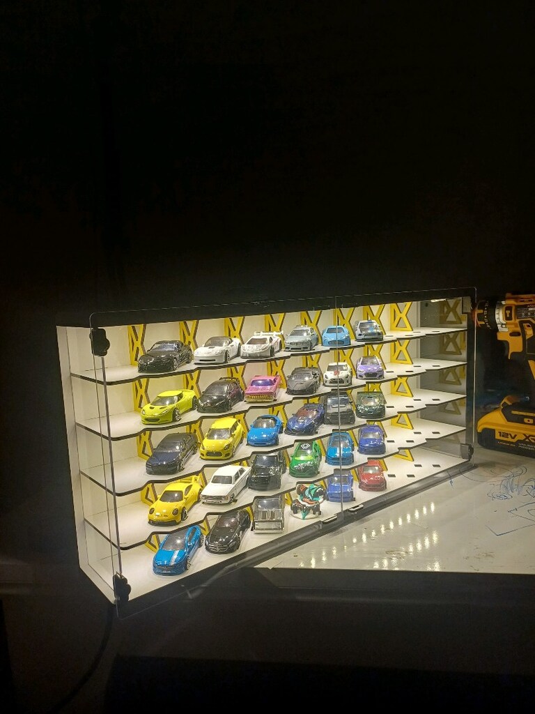 hot Wheels 40+9 araç kapasiteli ambiyanslı raf asılabilir 3 mm medefe - 3