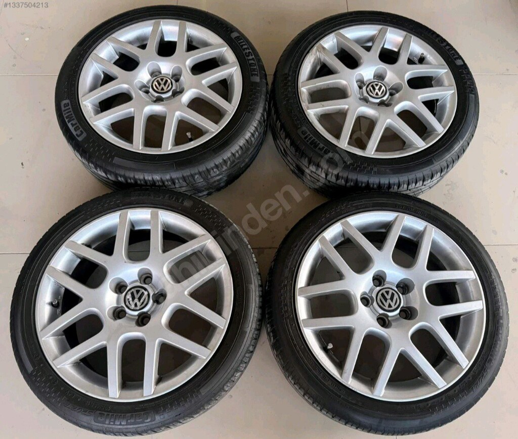 16 5x100 pasific orjinal jant lastik takımı hatasız sıfır ayar - 3