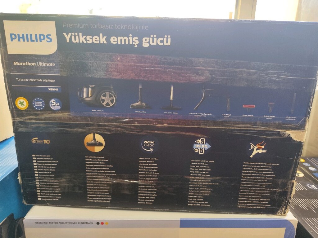 PHILIPS MARATON 9155 TOSBASIZ ELEKTRİKLİ SÜPÜRGE SAPTAN KUMANDA SIFIR - 4
