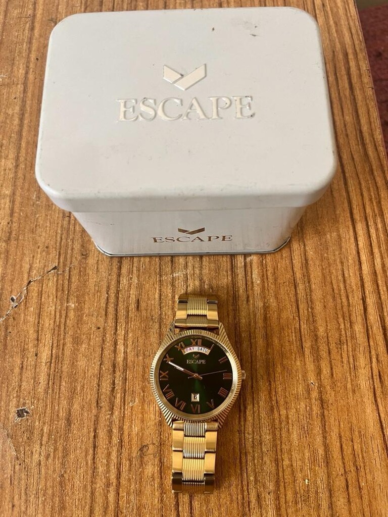ESCAPE ALTIN RENGİNDE ERKEK KOL SAATİ - 2