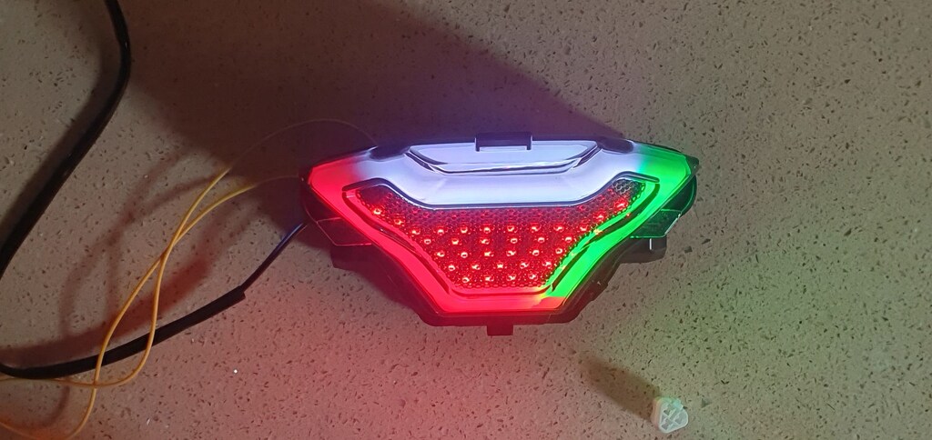 R25 MT25 MT07 YAMAHA RGB LED STOP 210+ ANİMASYON TELEFON KONTROL - 4