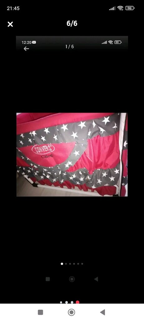 Converse marka bebek beşiği çok az kullanılmış çok temiz çok sağlamdır
