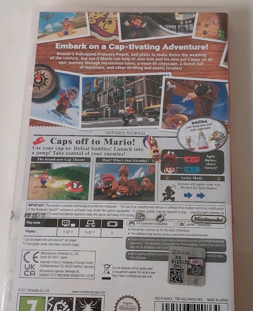 Nintendo Switch Super Mario Odyssey Konsol oyun Açıklamayı Okuyun - 3