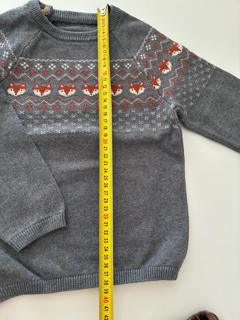 H&M Tilki Kazak Pantolon Bebek Takımı - 4