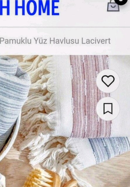1ADET YÜZ HAVLUSU ENGLİSH HOME PAMUKLU 50x90cm