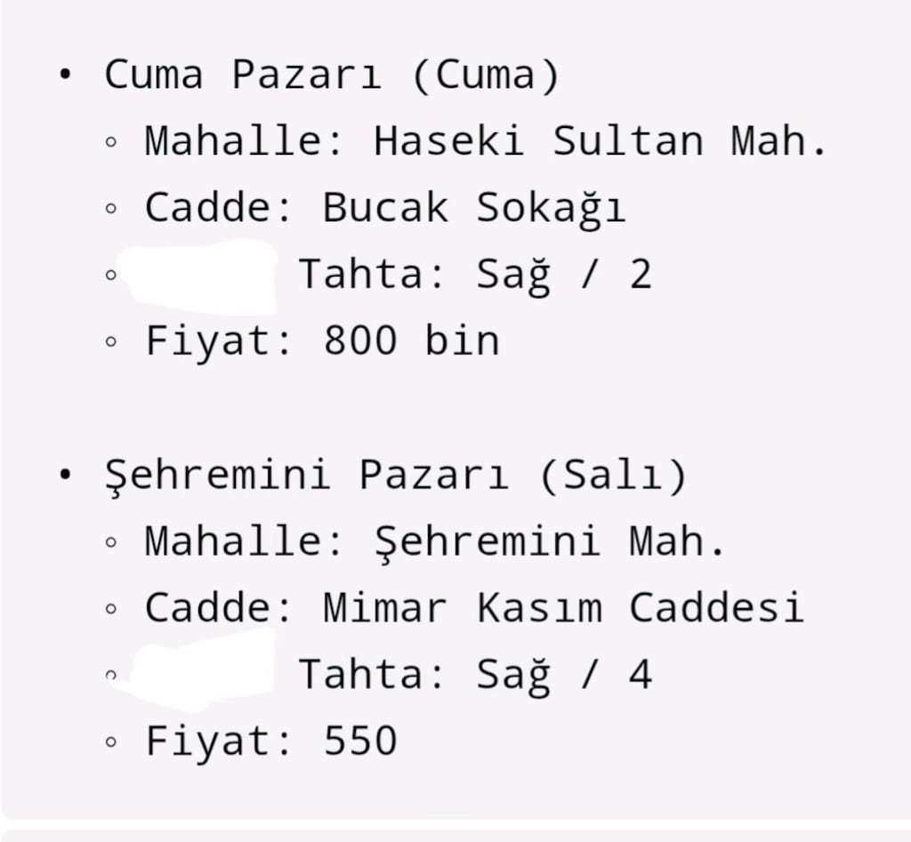 pazar yeri - 2