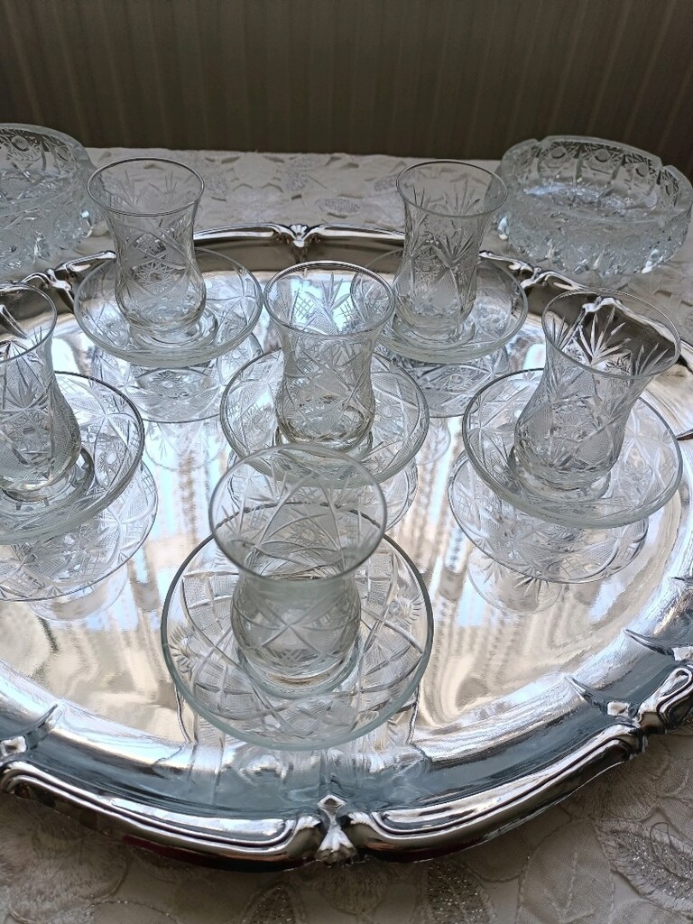 kristal çay bardağı - 2