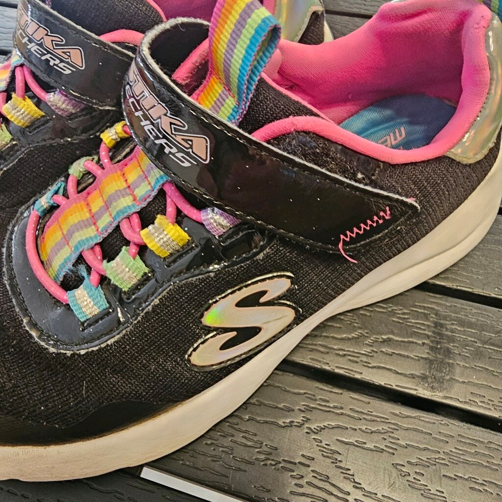 Skechers Lastika Kız Çocuk Spor Ayakkabı – 32 Numara | Gökkuşağı Detay - 2