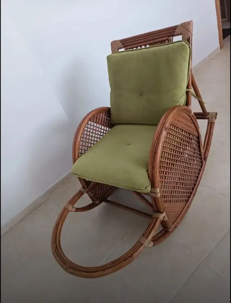 Orjinal bambu sallanan koltuk - 2