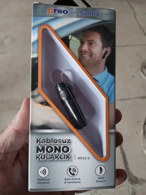 Bluetooth kulaklık tekli yeni ambalajında teknosa'dan alındı