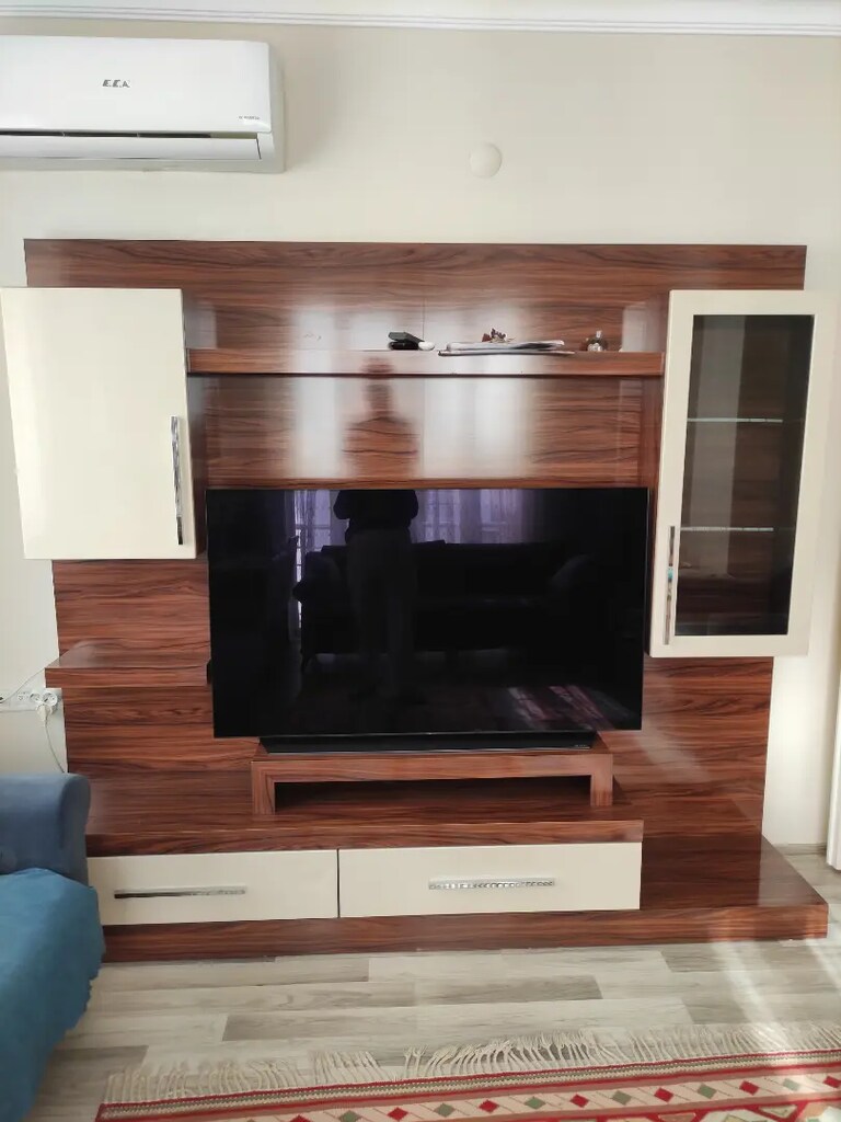 MDF özel yapım duvar ünitesi - 3