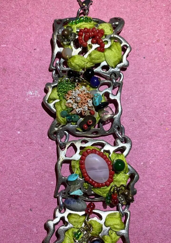 Hand Made Doğal Taşlı Kalın Bileklik - 9