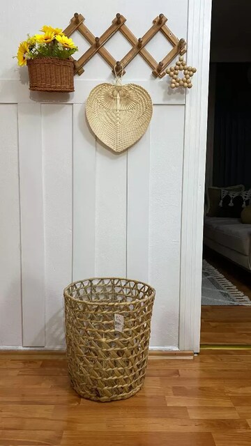 SIFIR HASIR SEPET HİÇ KULLANILMADI 40×35 ÖLÇÜ