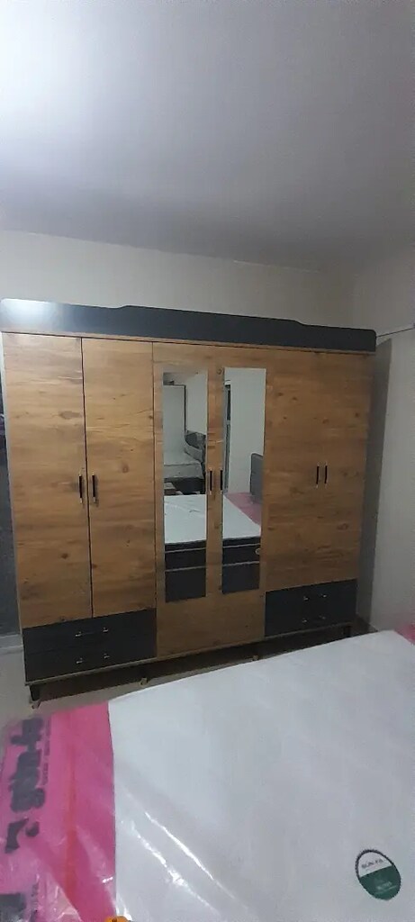 6 papılı 4 çekmeceli çok kullanışlı elbise dolabı - 4