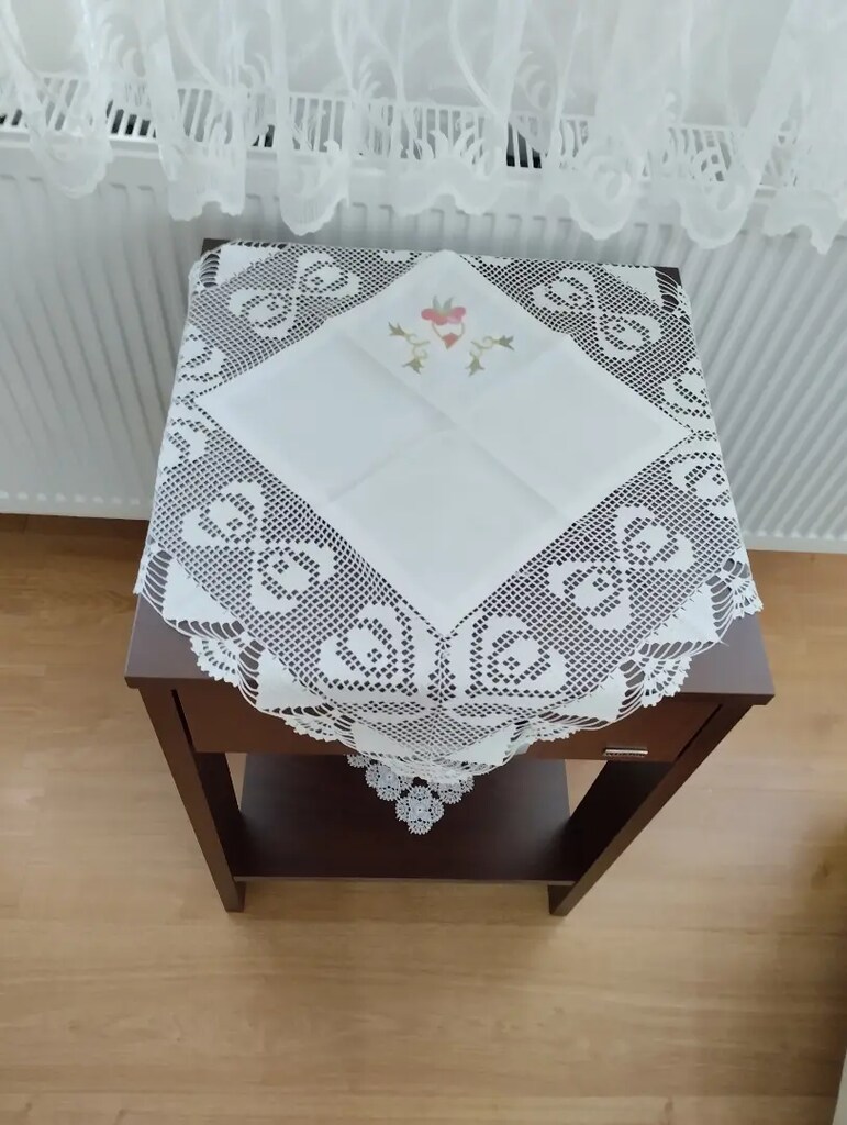 3 parça el örgüsü sehpa ve masa örtüsü - 2