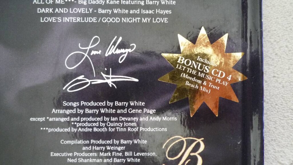 Barry White 4 CD'li Kitap Albüm - Limited Edition - 11