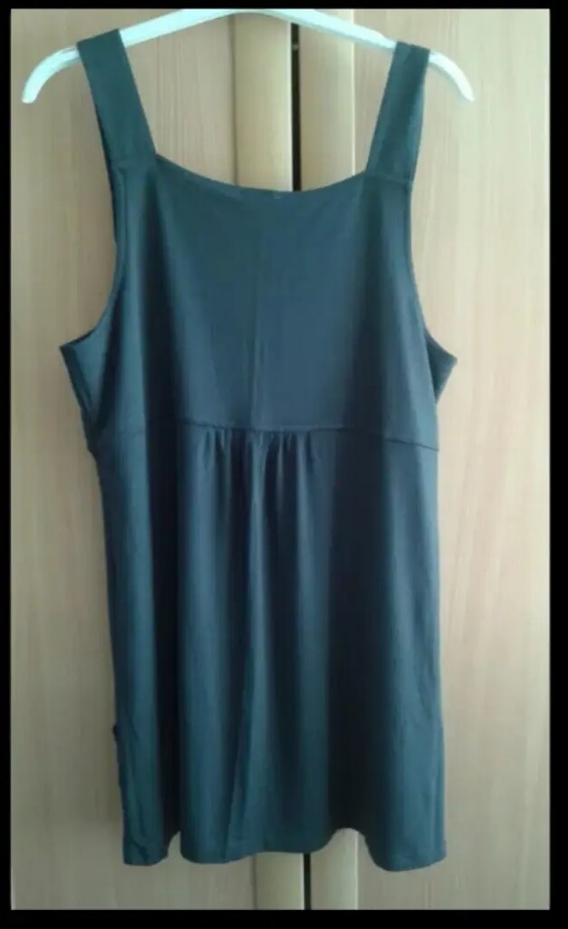 xl beden gri renk kalın askılı tişört - 2